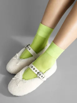 Hansel from Basel: Trouser Crew Sock - Tennis Green