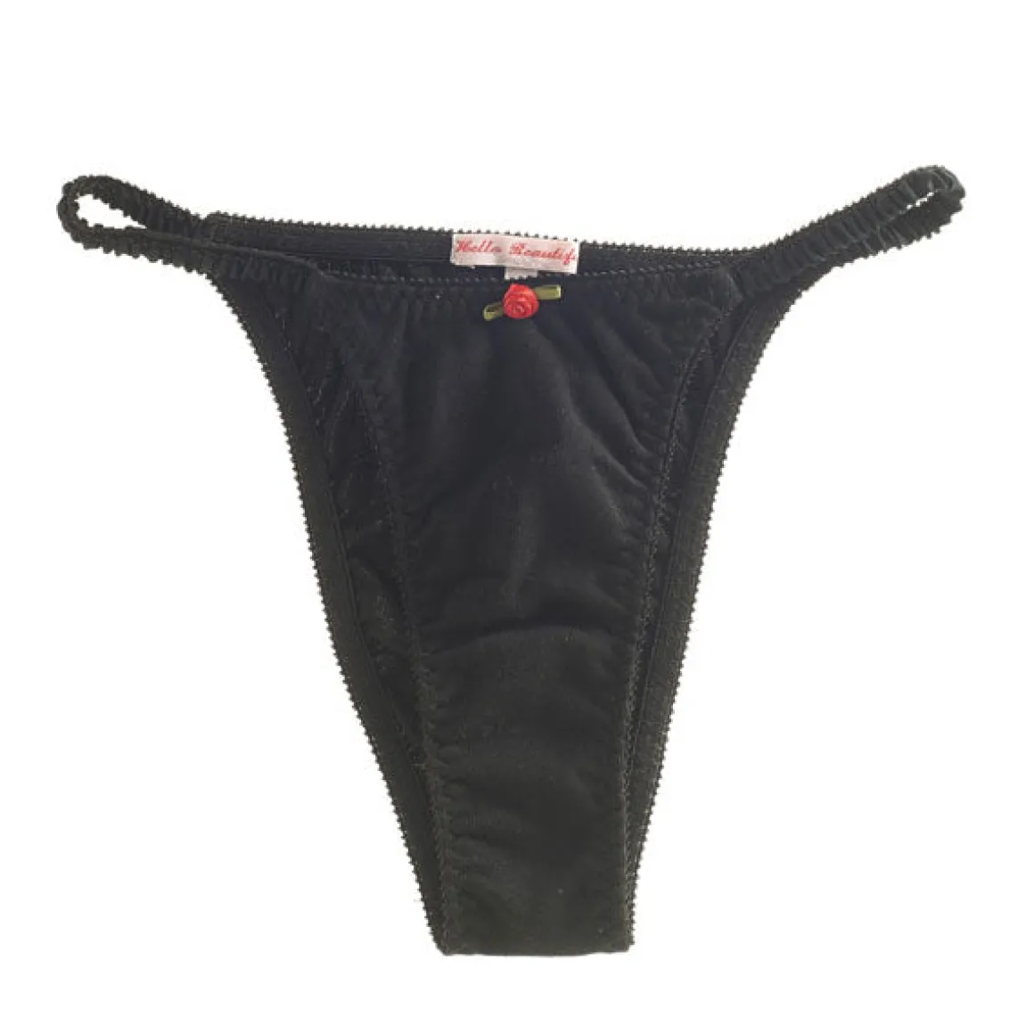Hello Beautiful: Romance String Panty - Black