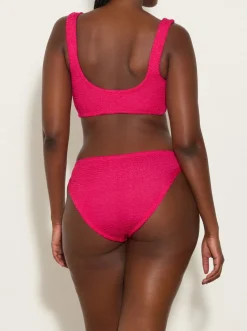 Hunza G: Juno Twist Front Bikini Set - Raspberry