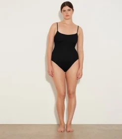 Hunza G: Pamela Scoop Neck One Piece - Black