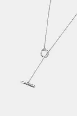 Kara Yoo: Lara Lariat Necklace - Silver