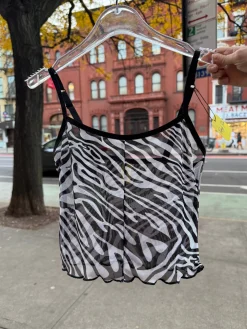 Kayleigh Peddie: Ava Crop Top - Zebra