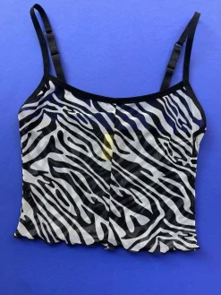 Kayleigh Peddie: Ava Crop Top - Zebra