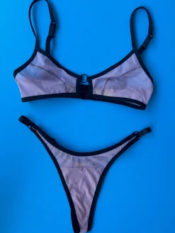 Kayleigh Peddie: Evan Mesh Bra with Rings - Dusty Rose