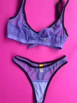 Kayleigh Peddie: Faye Mesh Thong - Lilac