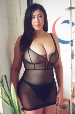 Kayleigh Peddie: Robbi Lace Up Mesh Dress - XS, Last One!