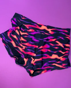 Kayleigh Peddie: Tatum Swim Short - Neon Zebra