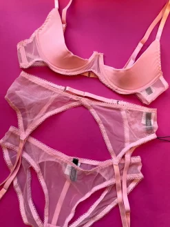 KissKill: Kayla Quarter Cup Bra - Pink