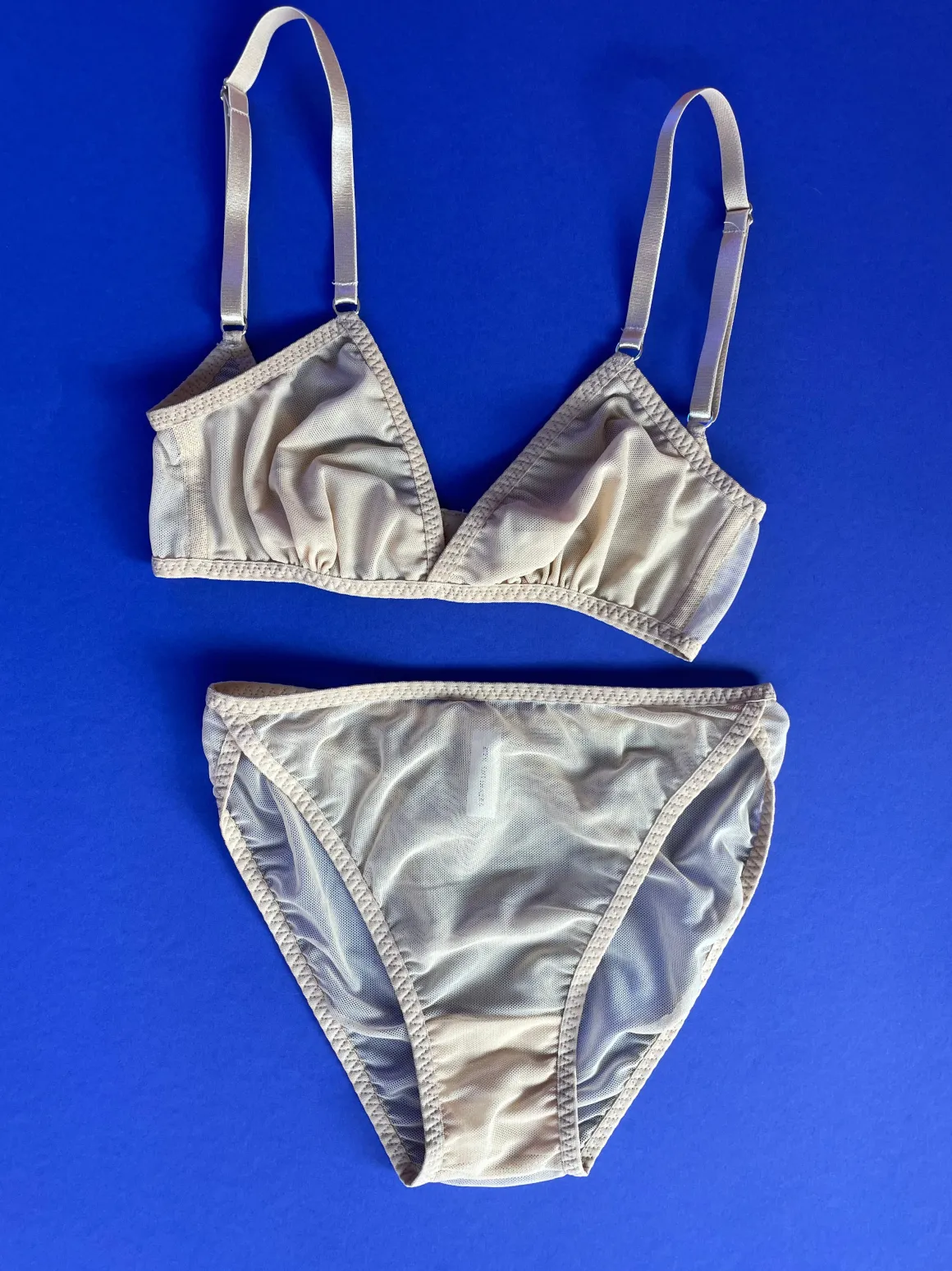 Kye Intimates: Daily Mesh Triangle Bra - Ecru