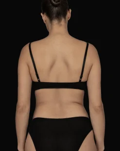 Kye Intimates: Recline Bamboo Pullover Bra - Black