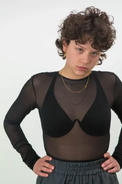 La Fille d'O: Changes Mono Wire Bikini Top - Black