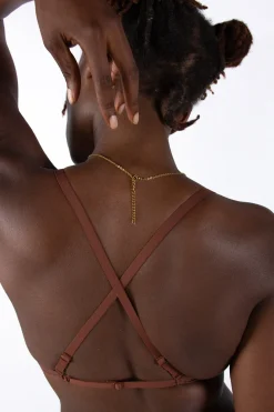 La Fille d'O: Fast Girls Mono Wire V Bra - Chocolate