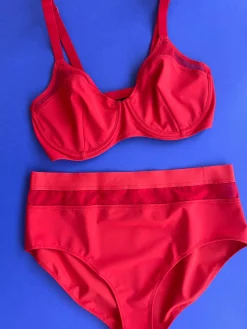 La Fille d'O: Georges Balconnet Bikini Top - Red