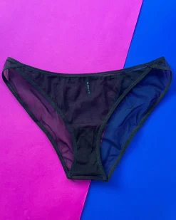 La Fille d'O: Precious Mesh Brief - Black