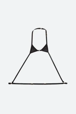 Marika Vera: Liza Halter Frame Top - Black