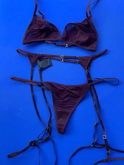 Marika Vera: Moore Triangle Bra - Burgundy