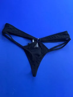 Marika Vera: Ruby Cutout Thong - Black