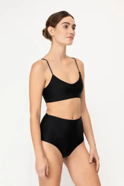 Mikoh: Lami High-Waisted Bikini Bottom - Black
