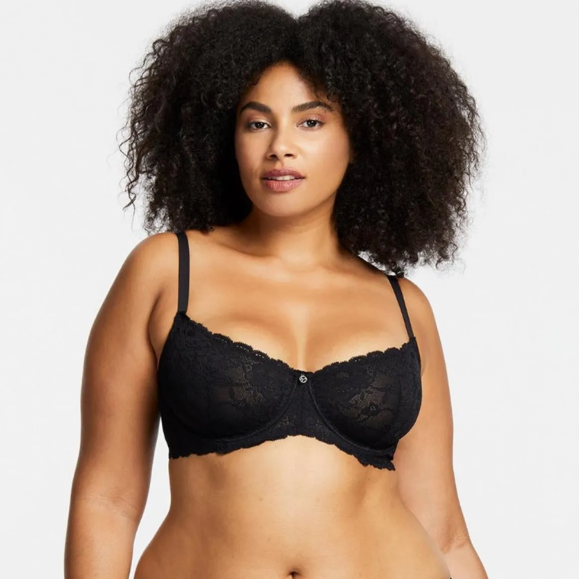 Montelle: Flirt Demi Lace Bra - Black