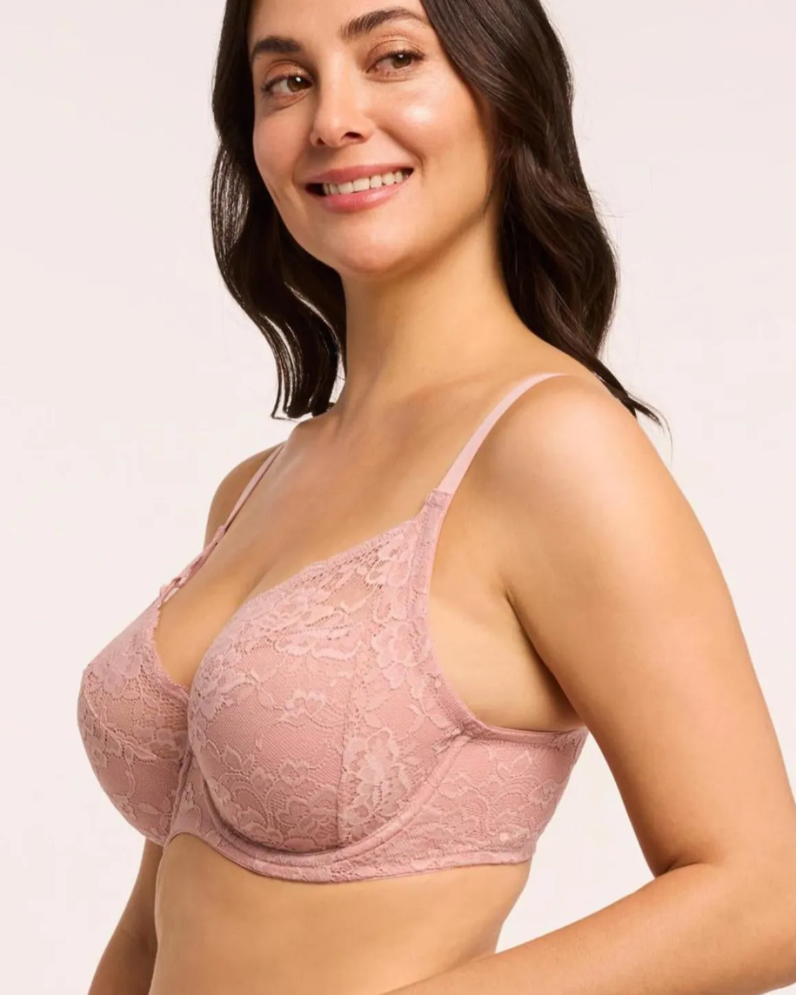 Montelle: Muse Full Cup Lace Bra - E-H Cups Only