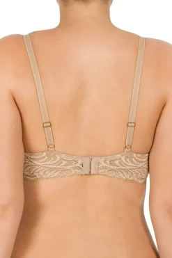 Natori: Feathers Contour Plunge Padded T-Shirt Bra - Cafe