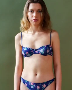 Only Hearts: In Bloom Underwire Mesh Bra - Blu Rose