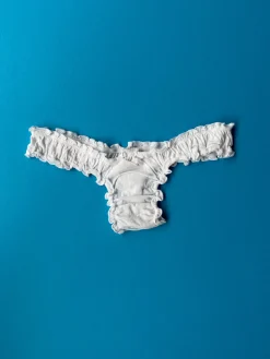 Only Hearts: Pearl Organic Cotton Thong - White