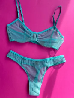 Only Hearts: Whisper Thong - Aqua