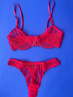 Only Hearts: Whisper Underwire Bra - Tango Red