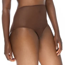 Ownbrown: Mesh High-Waisted Brief - Yemoya