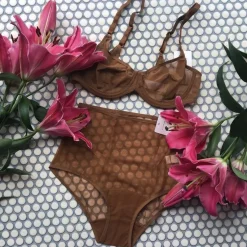 Ownbrown: Mesh High-Waisted Brief - Bintu