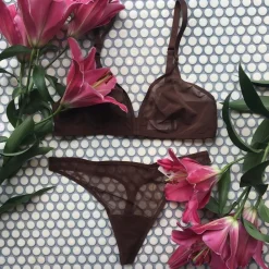 Ownbrown: Mesh Thong - Yemoya