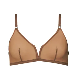 Ownbrown: Plunge V Wire Mesh Bra - Bintu