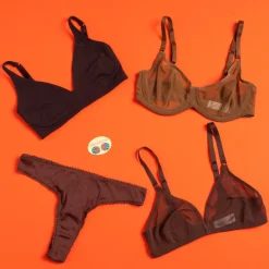 Ownbrown: Underwire Mesh Bra - Bintu