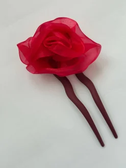 Room Shop: Rose Hair Pin - Red