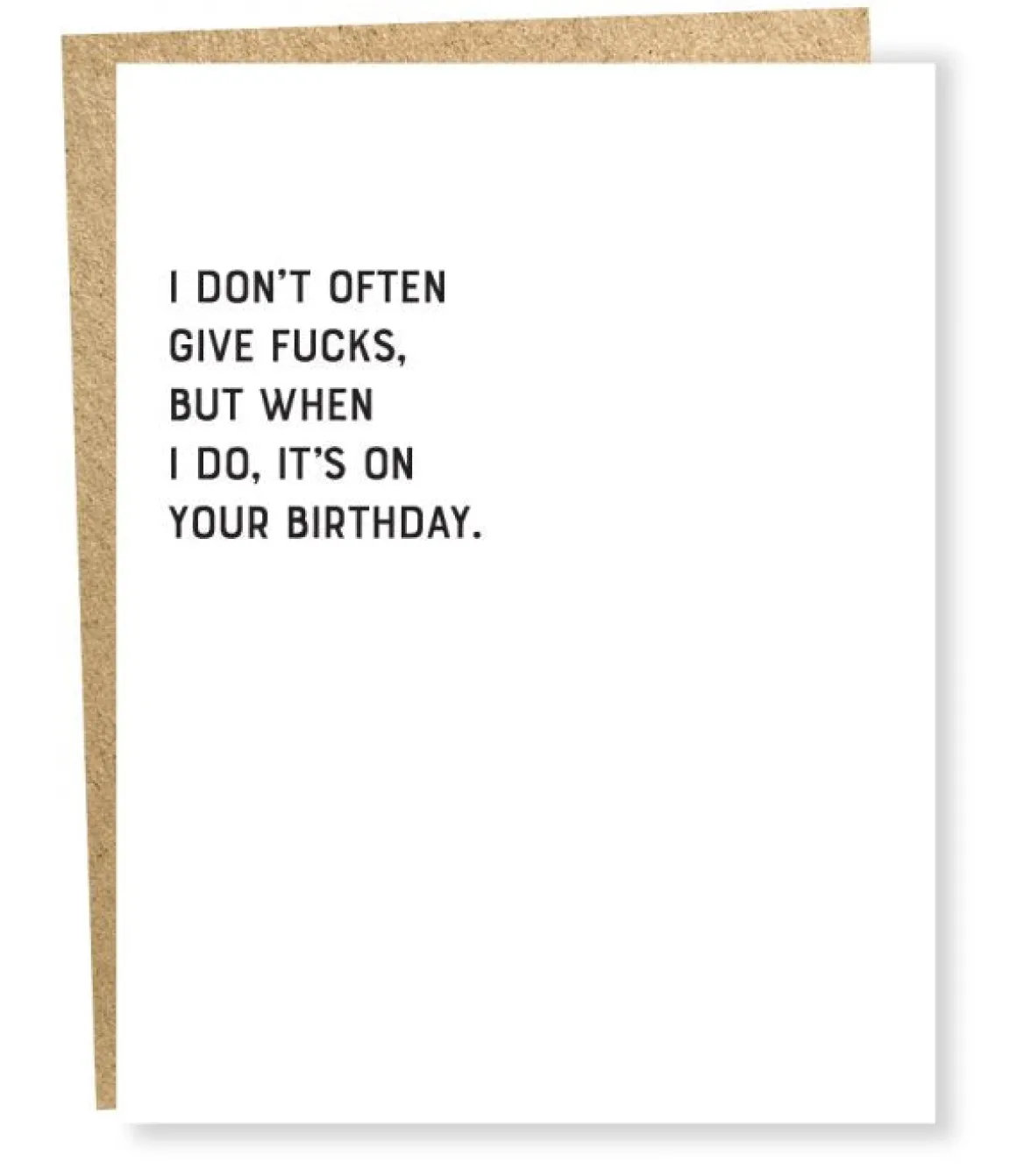 Sapling Press: Give Fucks Card