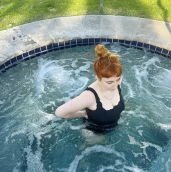 Sherris: Ruffle Corset One Piece - Black