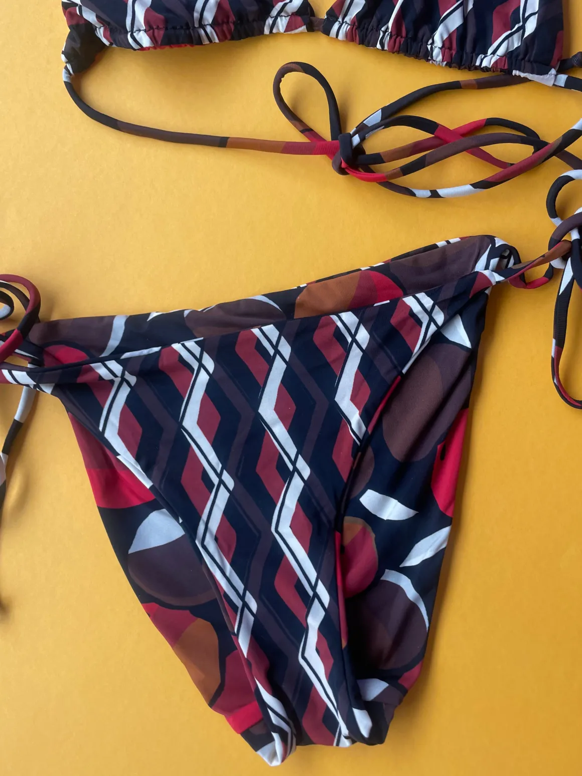 Siyu: Selma Reversible Tie Side Bikini Bottom - L, XL