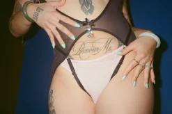 The End: Sakura Drops Ouvert Body Harness - Black