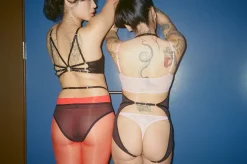 The End: Sakura Drops Ouvert Body Harness - Black