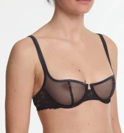 Yasmine Eslami: Annabelle Balcony Bra - Black