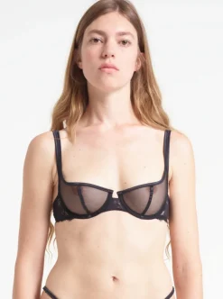 Yasmine Eslami: Annabelle Balcony Bra - Black