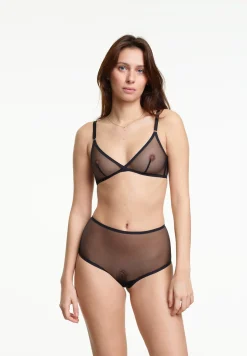 Yasmine Eslami: Jeanne High-Waisted Brief - Black