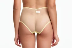 Yasmine Eslami: Jeanne High-Waisted Brief - Sunny