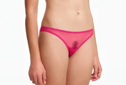 Yasmine Eslami: Jeanne Mesh Panty - Indian Pink