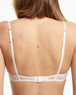 Yasmine Eslami: Louise Lace Balcony Bra - Sand